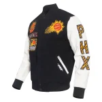 Phoenix Suns Animal Print Wool/Leather Varsity Jacket