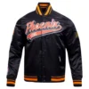 Phoenix suns pro standard script tail black satin varsity jacket 2