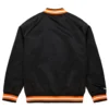 Phoenix suns raglan full snap satin varsity jacket 2