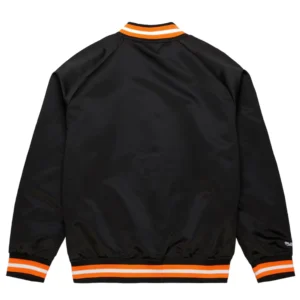 Phoenix suns raglan full snap satin varsity jacket 2