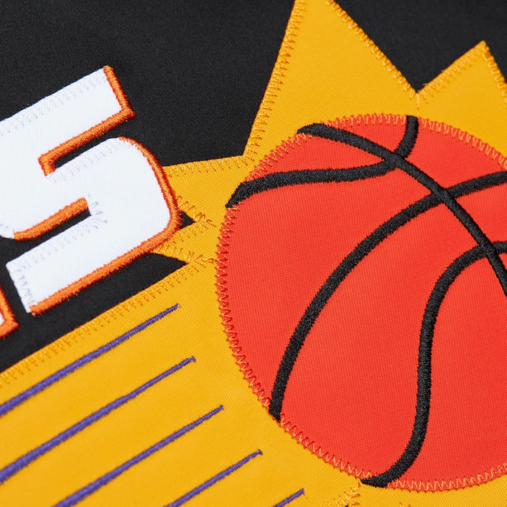 Phoenix suns raglan full snap satin varsity jacket
