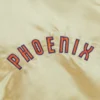 Phoenix suns team og 20 full zip satin varsity jacket gold 3