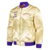 Phoenix suns team og 20 vintage logo satin varsity jacket gold 1