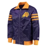 Phoenix Suns The Captain II Purple Satin Bomber Jacket