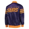 Phoenix suns the captain ii satin varsity jacket purple 2