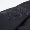 Phoenix suns triple black satin varsity jacket 6