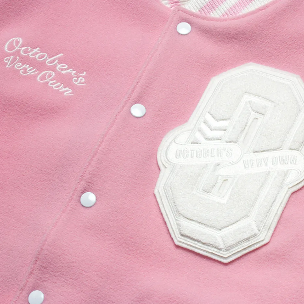 Pink ovo letterman jacket