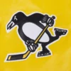 Pittsburgh penguins classic yellow satin jacket