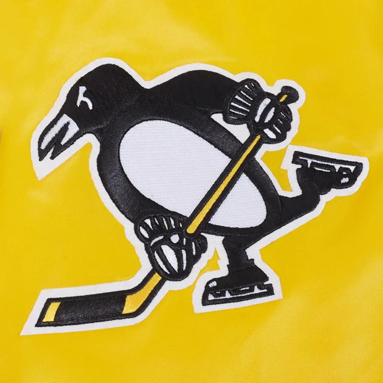 Pittsburgh penguins classic yellow satin jacket