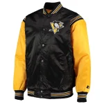 Pittsburgh Penguins Enforcer Black/Yellow Satin Jacket