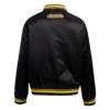 Pittsburgh penguins script tail satin varsity jacket black 4