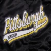 Pittsburgh penguins script tail satin varsity jacket black 6