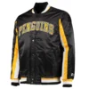 Pittsburgh penguins the ace satin varsity jacket black 2