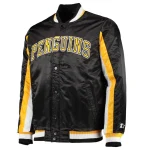 Pittsburgh Penguins The Ace Black Satin Jacket