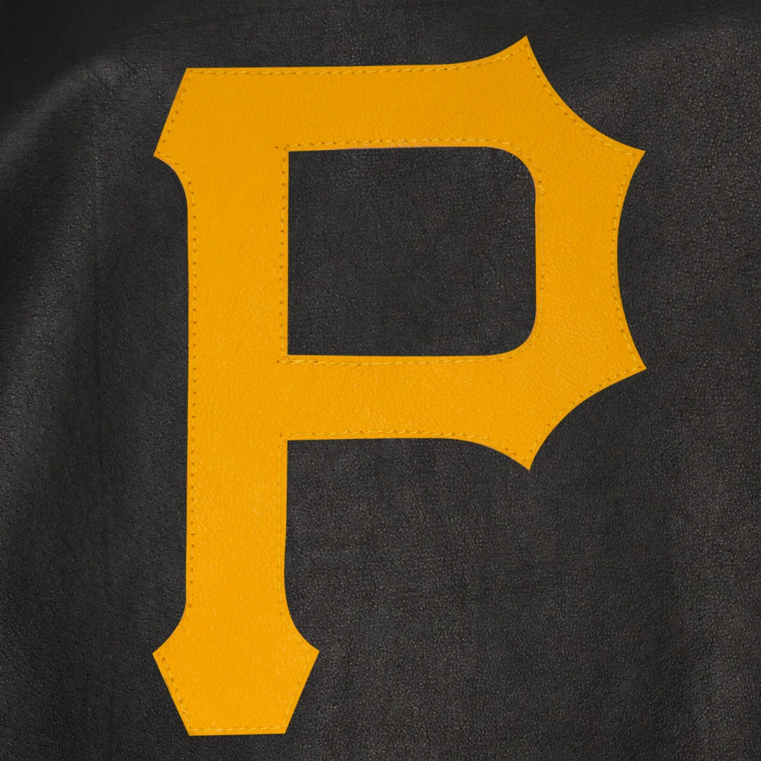 Pittsburgh pirates full real leather varsity jacket black 3