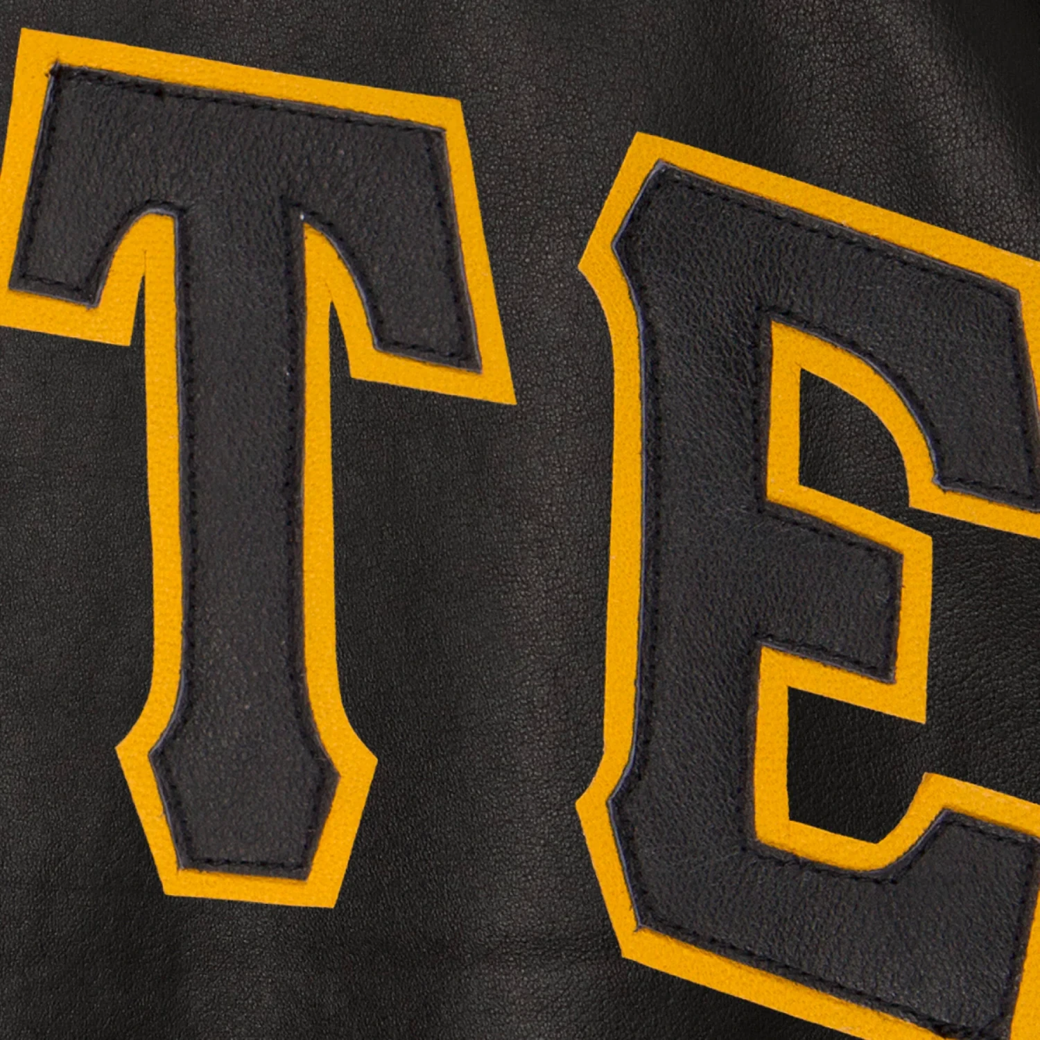 Pittsburgh pirates full real leather varsity jacket black 4