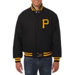 Pittsburgh Pirates One Color Black Wool Jacket