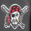 Pittsburgh pirates mashup womens wool leather varsity jacket black 2