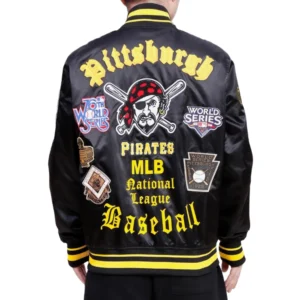 Pittsburgh pirates old english full snap satin varsity jacket black 1 processed 1