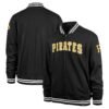 Pittsburgh pirates pack pro camden full zip track varsity jacket black 2