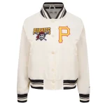 Pittsburgh Pirates Women's Retro Classic White Satin Jacket
