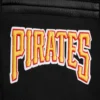 Pittsburgh pirates retro classic womens wool leather varsity jacket black 3