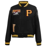 Pittsburgh Pirates Women's Retro Classic Wool/Leather Jacket