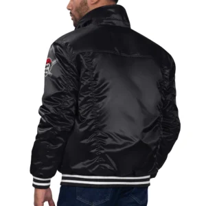 Pittsburgh pirates team players satin varsity trucker jacket black 1 1