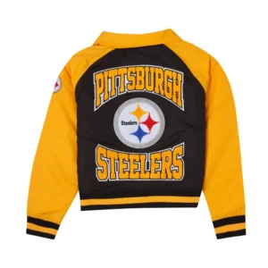 Pittsburgh steelers black and gold throwback jacket