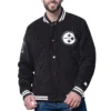 Pittsburgh steelers blackout corduroy jacket