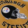 Pittsburgh steelers browncream dusted varsity offical team logo