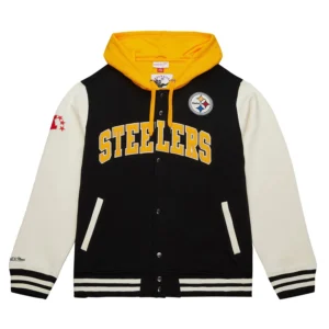 Pittsburgh steelers courtside hooded jacket