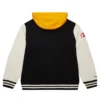 Pittsburgh steelers courtside hooded varsity jacket