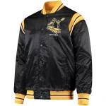Pittsburgh Steelers Enforcer Full-Snap Black Satin Jacket