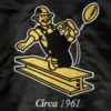 Pittsburgh steelers enforcer full snap satin varsity jacket black 3