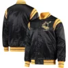 Pittsburgh steelers enforcer full snap satin varsity jacket black 4