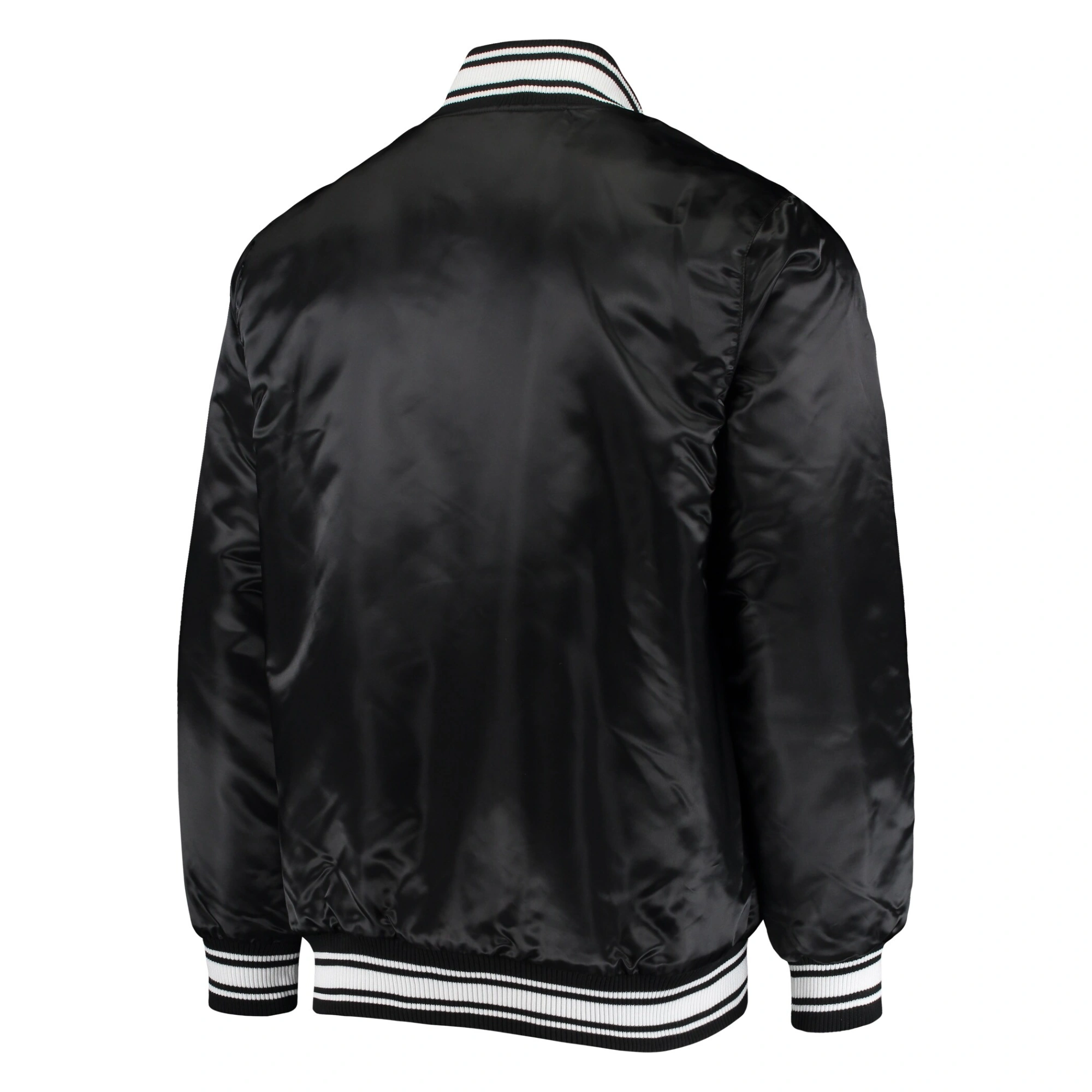 Pittsburgh steelers locker room satin varsity jacket black 2