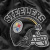 Pittsburgh steelers locker room throwback satin varsity jacket black yellow 1