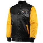 Pittsburgh Steelers Locker Room Throwback Black/Yellow Satin Jacket