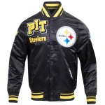 Pittsburgh Steelers Mashup Black Satin Jacket