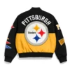 Pittsburgh steelers pennant black wool jacket