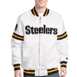 Pittsburgh Steelers Scout White Satin Jacket