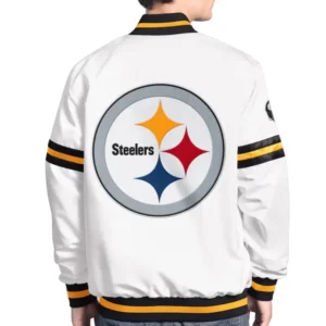 Pittsburgh steelers scout satin varsity jacket