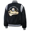 Pittsburgh steelers womens full snap bomber varsity jacket black 2 1
