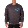 Poly twill detroit lions gray jacket