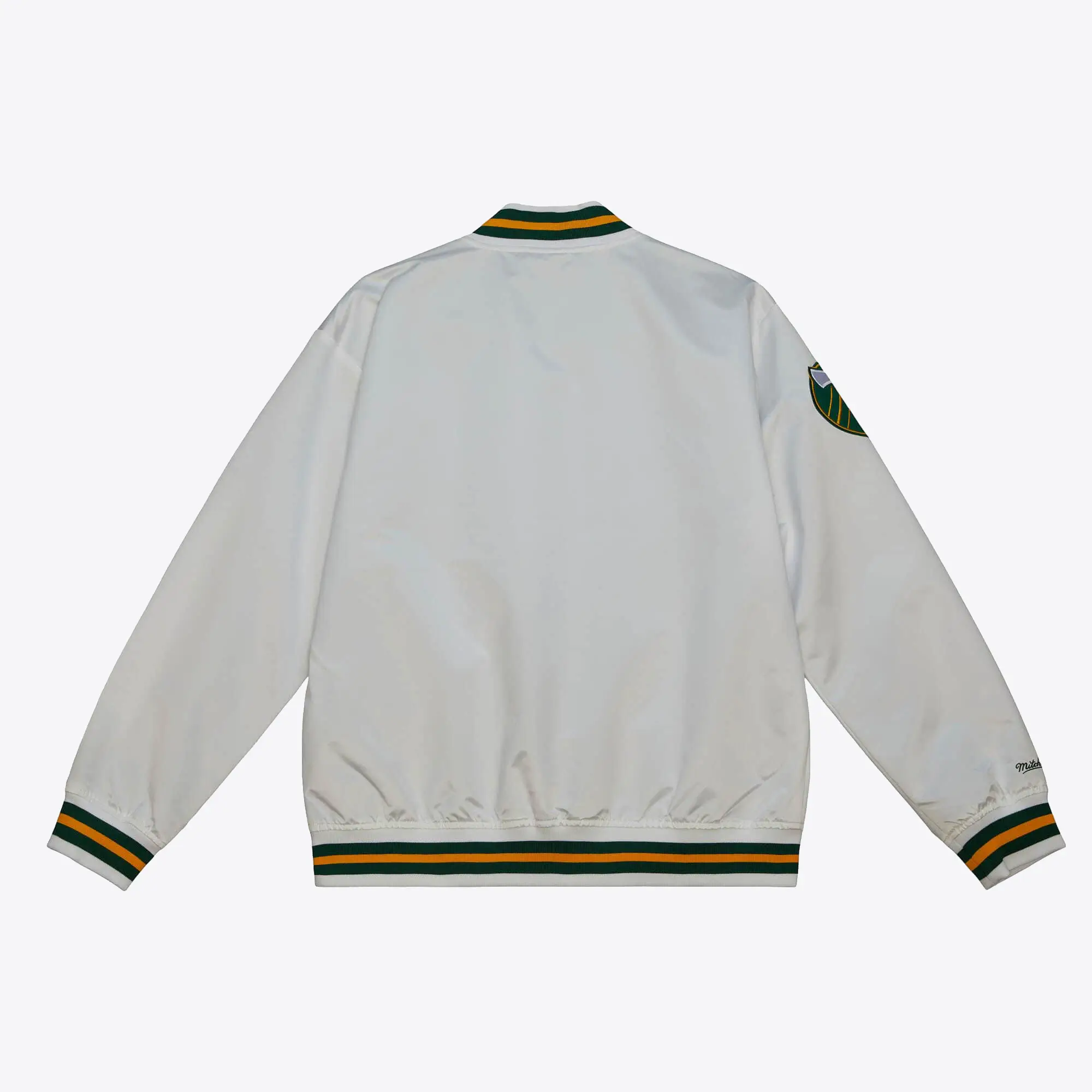 Portland city full snap satin jacket