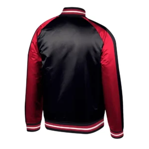 Portland trail blazers colorblock satin jacket