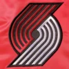 Portland trail blazers leader satin varsity jacket black red