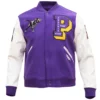 Prairie view am panthers classic purple varsity jacket