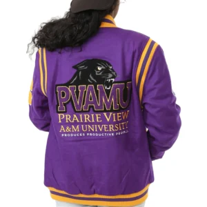 Prairie view am panthers collegiate luxe wool jacket